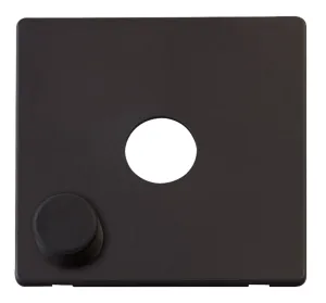 1 Gang Dimmer Switch Cover Plate - Black