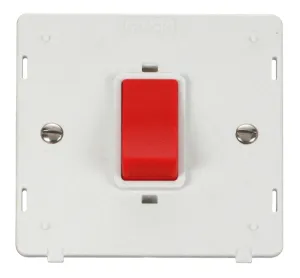 Definity - 50A 1 Gang Double Pole Switch - Red Roc