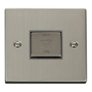 10A INGOT 3 POLE FAN ISOLATION PLATE SWITCH