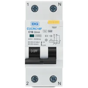 COMPACT 16A 30MA C CURVE TYPE F DOUBLE POLE RCBO B