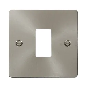 1 Gang GridPro Frontplate - Brushed Stainless