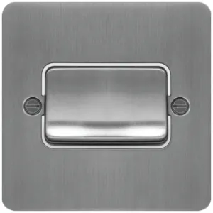 10AX 1G 2W SW  W/R BRUSHED STEEL WHITE
