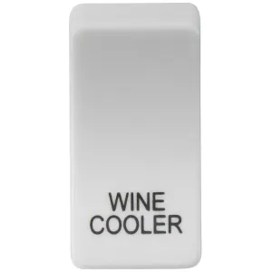 Switch cover "marked WINE COOLER" - white