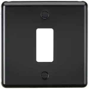 1G Grid Faceplate - Matt Black