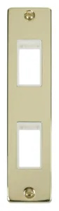 Double Architrave Plate & Aperture - White