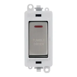 20AX Double Pole Switch With LED Module - Polar Wh