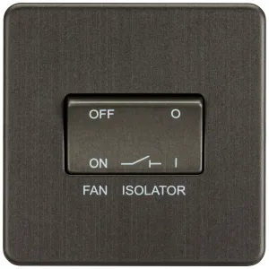 10A Fan Isolator Switch - Smoked Bronze