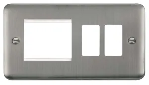 Hotel Accessory Plate - 2 Gang Gridpro Frontplate