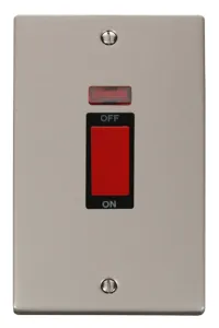 Deco - 50A 2 Gang Double Pole Switch With Neon (Ve