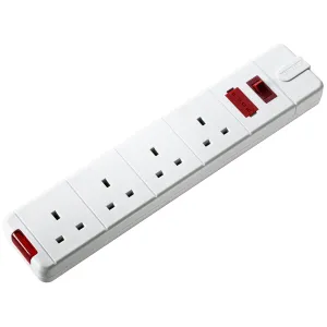 4 SKT 13A HD SW FUSED TRAILING SKT WHITE