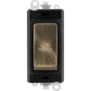 20AX Double Pole Switch Module - Black - Antique B