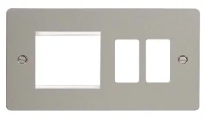 Hotel Accessory Plate - 2 Gang Gridpro Frontplate