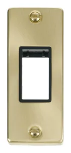Single Architrave Plate & Aperture - Black