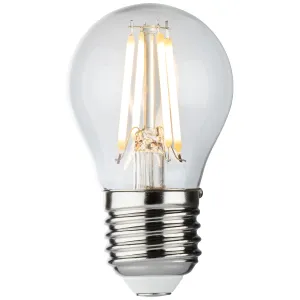 230V 4W LED ES Clear Golf Ball Filament Lamp 2700K