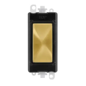 Blank Module - Black - Satin Brass