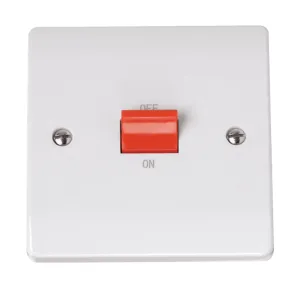 Curva - 50A 1 Gang Double Pole Switch
