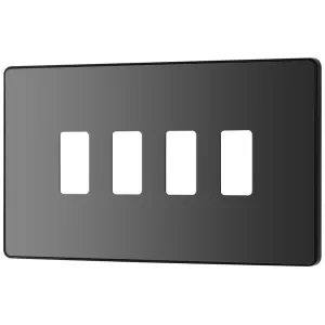 GRID FRONT PLATE - PCD EVOLVE - BLACK CHROME - 4 G