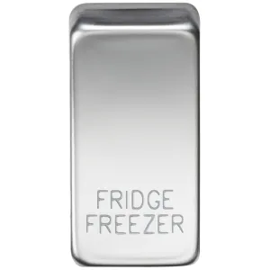 Switch cover "marked FRIDGE/FREEZER" - polished ch