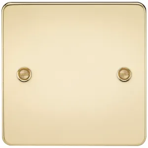 1G Blanking Plate - Polished Brass