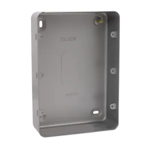 2G 3 ROW MC BACK BOX - 50MM DEEP-NO K/O
