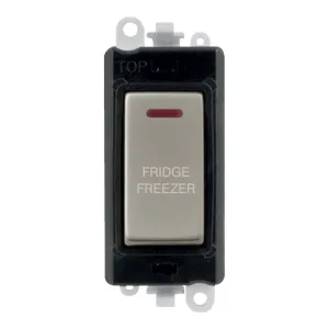 20AX Double Pole Switch With LED Module - Black -
