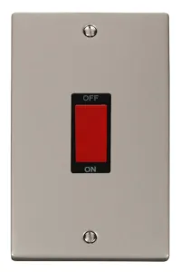 Deco - 50A 2 Gang Double Pole Switch (Vertical) -