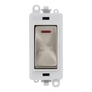 20AX Double Pole Switch With LED Module - Polar Wh