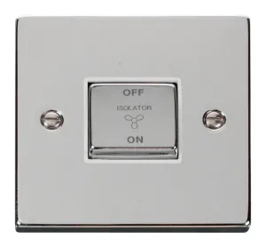 10A INGOT 3 POLE FAN ISOLATION PLATE SWITCH