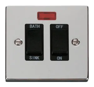 20A DP Sink/Bath Switch - Black