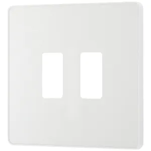 GRID FRONT PLATE - PCD EVOLVE - PEARLESCENT WHITE