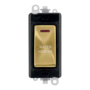20AX Double Pole Switch With LED Module - Black -