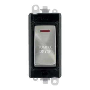 20AX Double Pole Switch With LED Module - Black -
