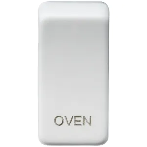 Switch cover "marked OVEN" - matt white