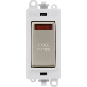 20AX Double Pole Switch With Neon Module - Polar W