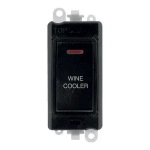20AX Double Pole Switch With LED Module - Black -