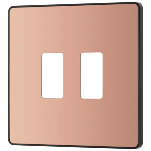 GRID FRONT PLATE - PCD EVOLVE - POLISHED COPPER -