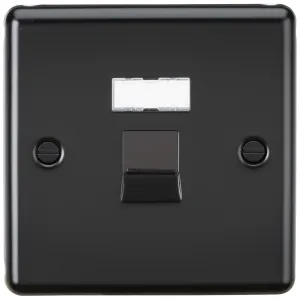 RJ45 Network Outlet - Matt Black