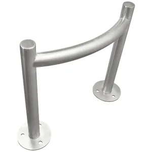CRASH BARRIER FOR EV CHARGE POINTS H-STYLE STAINLE