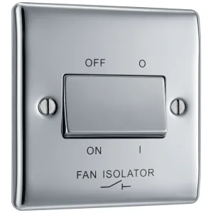 NEXUS METAL POLISHED CHROME TRIPLE POLE FAN ISOLAT