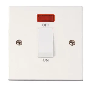 Polar - 50A 1 Gang Double Pole Switch With Neon -