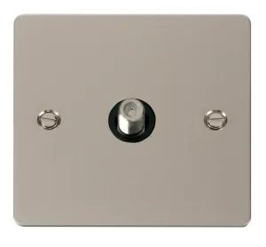 1 Gang Satellite Socket  - Black