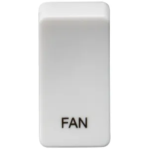 Switch cover "marked FAN" - white