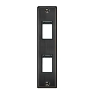 2 GANG MINIGRID UNFURNISHED ARCHITRAVE PLATE - 2 A