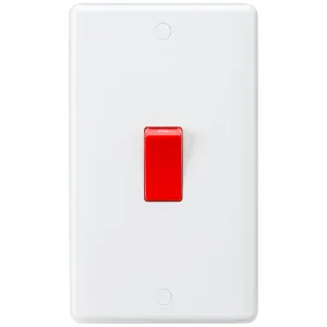 45A DP Switch (2G size) - Red Rocker