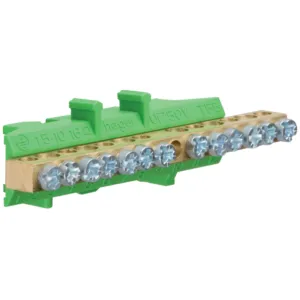 Brass terminal, 7x10mm- 6x16mm-,Earth