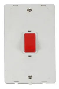Definity - 50A 2 Gang Double Pole Switch (Vertical