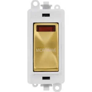 20AX Double Pole Switch With Neon Module - Polar W