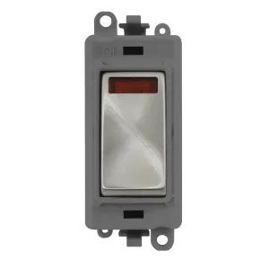 20AX Double Pole Switch With Neon Module - Grey -