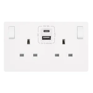 13A INGOT 2 GANG SWITCHED SAFETY SHUTTER SOCKET WI