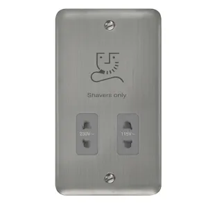 115V/230V Dual Voltage Shaver Socket Outlet